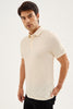 Textured Ivory Polo