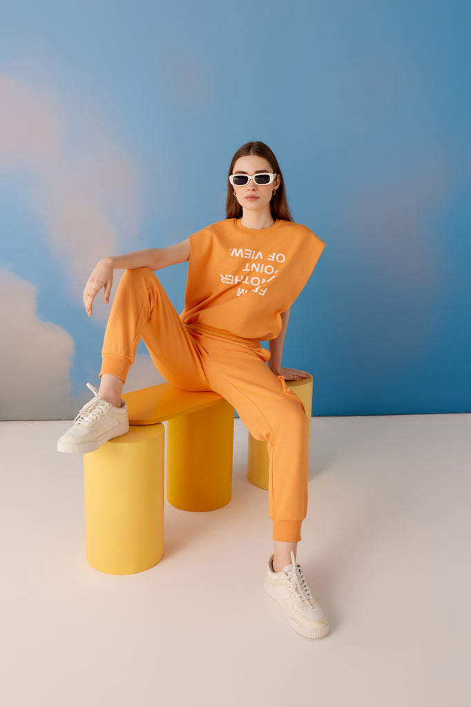 Zesty Zenith POV Co-ord Set - Tang Orange