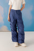 Quirky Ruched Pants - Blue