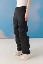 Quirky Ruched Pants - Black