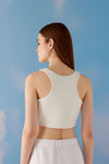 Halter Neck Tank - White