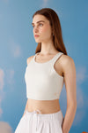 Halter Neck Tank - White