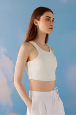 Halter Neck Tank - White