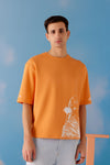 Imperfect Oversized Unisex Tee - Tang Orange