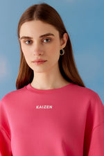 Kaizen Oversized Unisex Tee - Pink