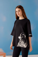 Imperfect Oversized Unisex Tee - Black