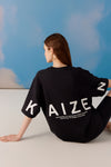 Zen Oversized Unisex Tee - Black