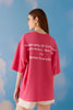 Kaizen Oversized Unisex Tee - Pink