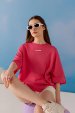 Kaizen Oversized Unisex Tee - Pink