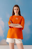 Zen Oversized Unisex Tee - Orange