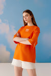 Zen Oversized Unisex Tee - Orange