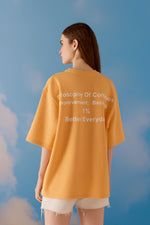 Kaizen Oversized Unisex Tee - Apricot Crush