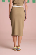 Breezy Texture Skirt - Sand