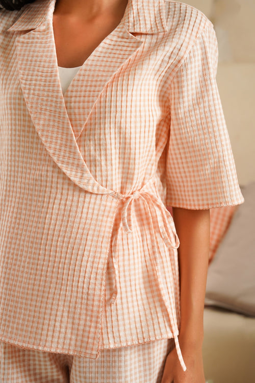 Gingham Nora Robe