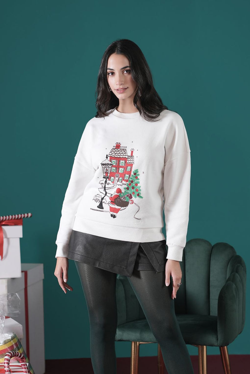 Snowy Castle Dreams Sweatshirt