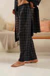 Noire Plaid Robe Co-ord Set