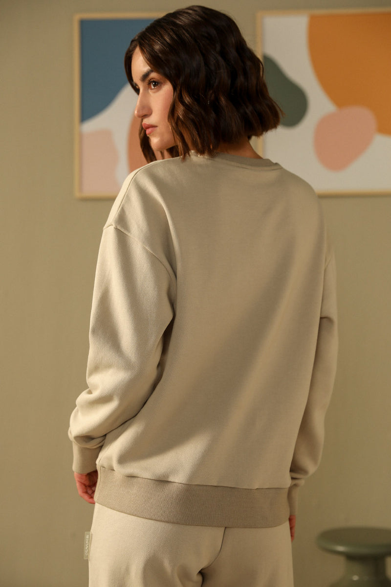 Essence of Warmth Sweatshirt - TAN