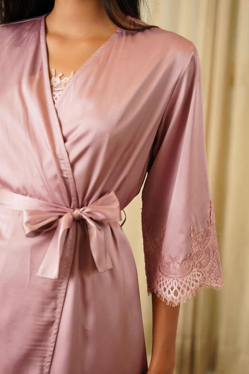 Velvère Draped Robe Co-ord Set