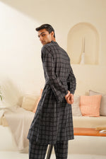 Noire Plaid Robe Co-ord Set