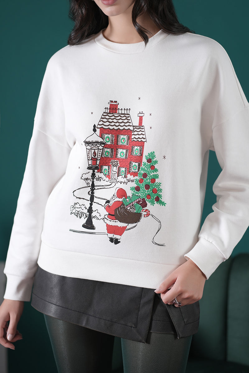 Snowy Castle Dreams Sweatshirt