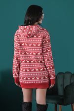 Candlelit Xmas' Hoodie Dress