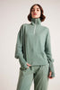 Sage Leaf Zipper Bliss Pullover