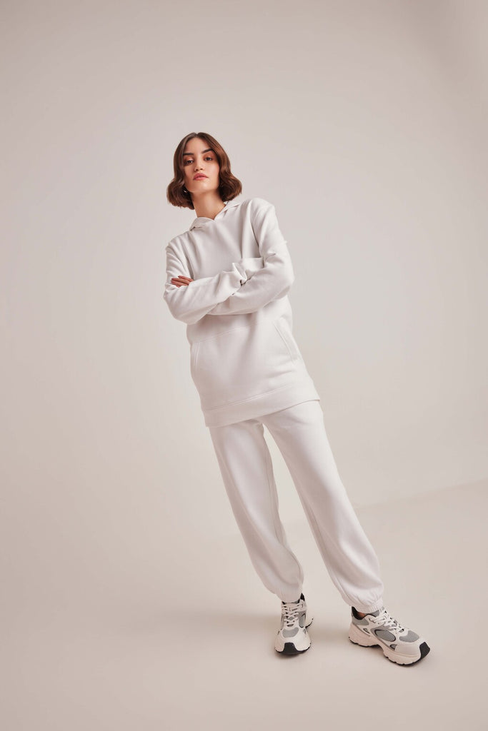 White Opulent Comfo Cozy Co-Ord Set