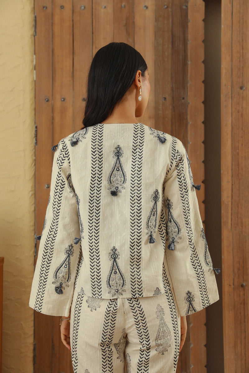 Embroidered Boteh Jacket