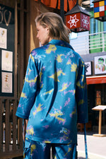 Psychedelic Splash Shirt - Satin Sky