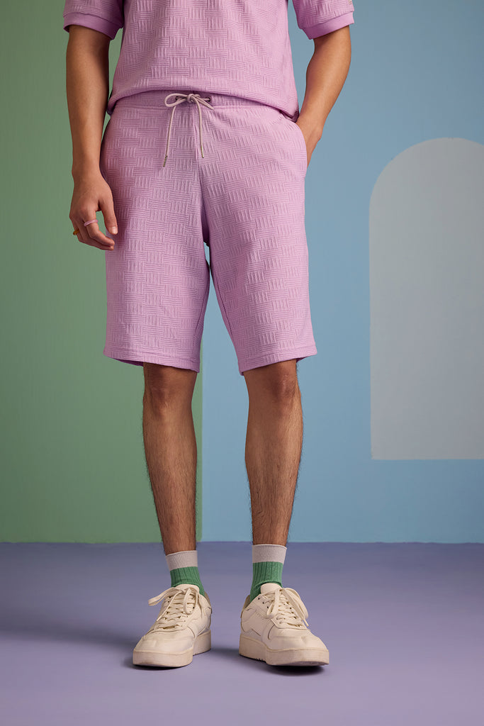 Maverick Jac'quard Shorts - Digital Lavender