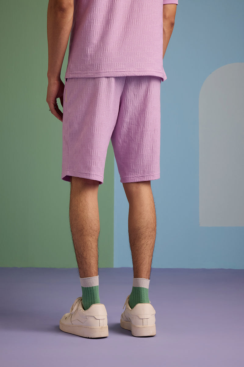 Maverick Jac'quard Shorts - Digital Lavender