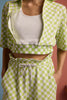 Checkmate Vibe Co-ord Set - Apple Green