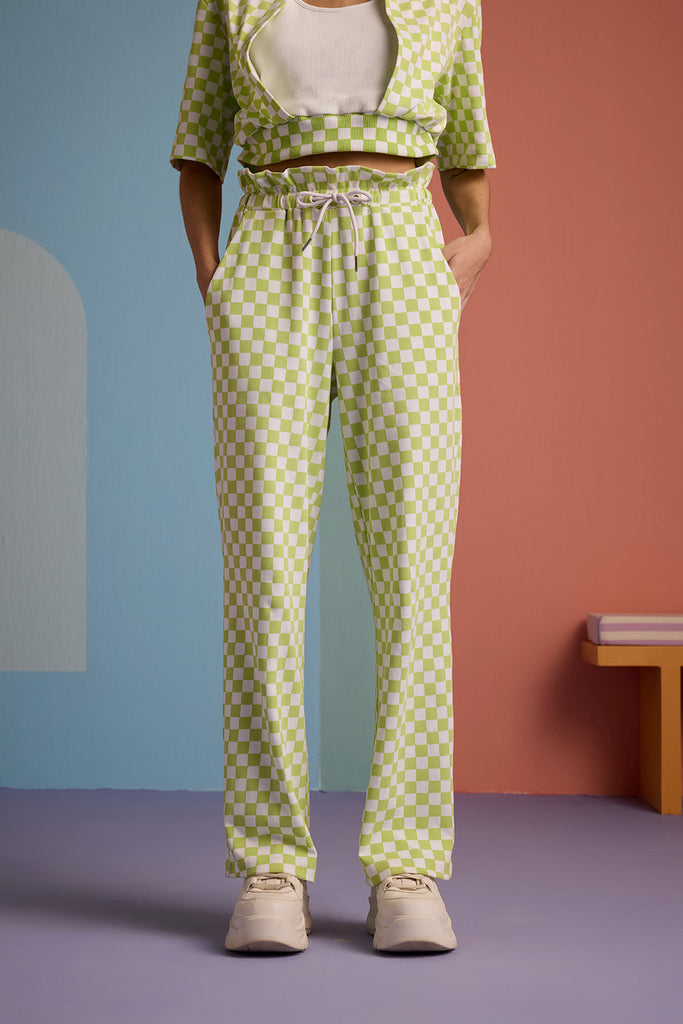 Checkmate Vibe Pant - Apple Green