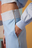 Gro-ove in Grid Pants- Ice Blue