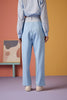 Gro-ove in Grid Pants- Ice Blue