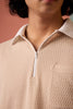 Sunlit Sienna Jacquard Zip Tee