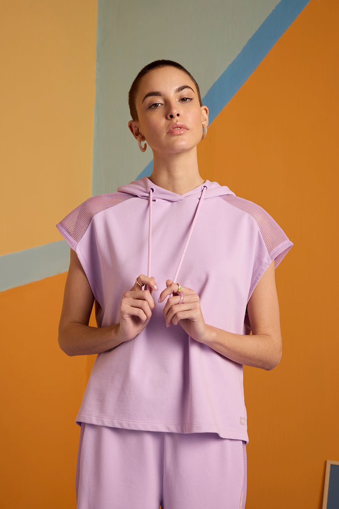 Ethereal Elegance  Top - Digital Lavender