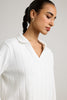 Tactile Pleated Top-WH