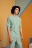 Maverick Jac'quard Tee - Malachite Green