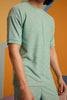 Maverick Jac'quard Tee - Malachite Green