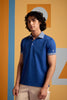 Cerulean Textured Polo