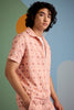 Geo Fusion Shirt - Coral Geo