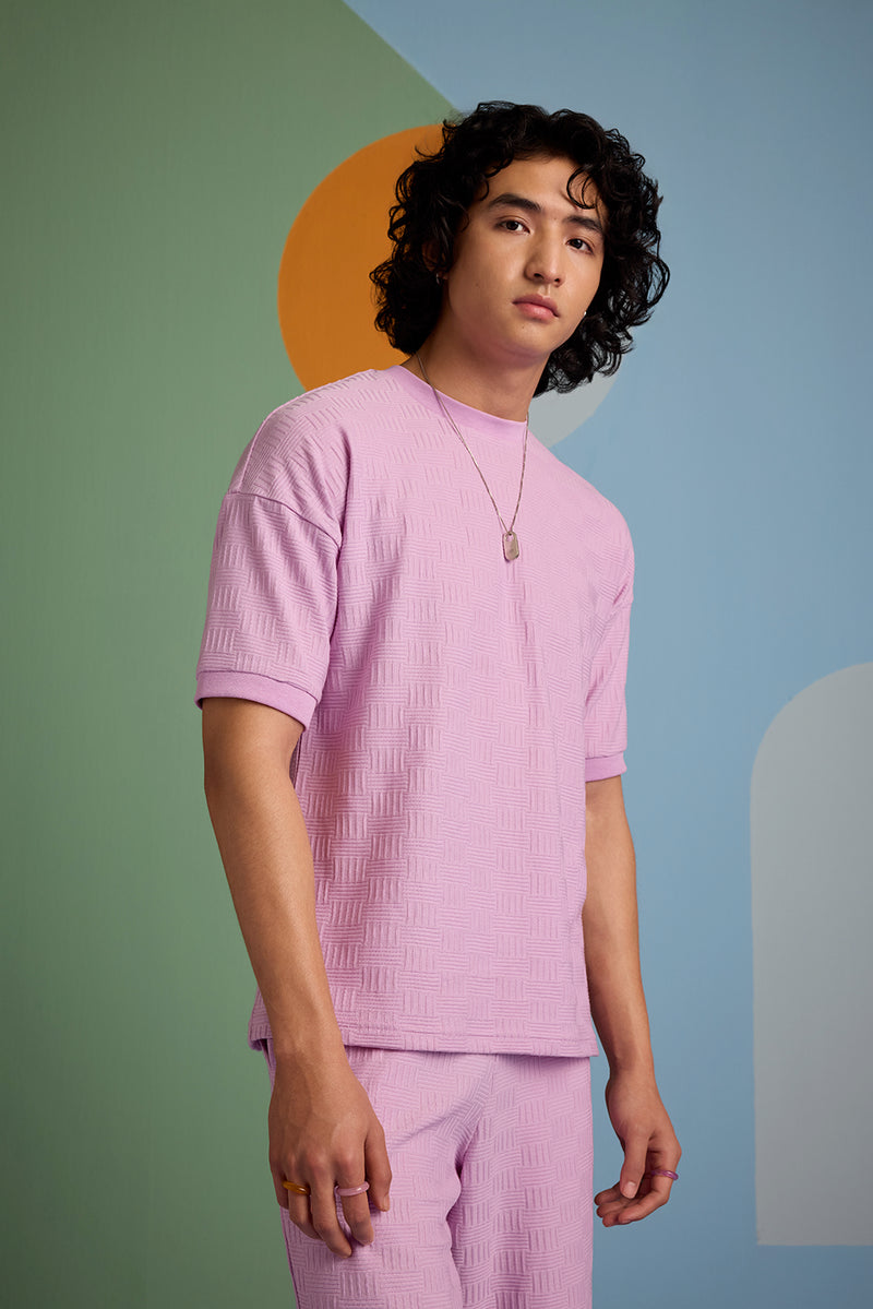 Maverick Jac'quard Tee - Digital Lavender