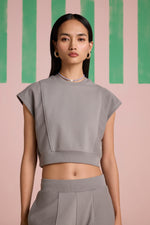 Aeris Panel Co-ord Set - Circular Grey