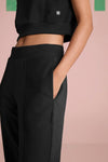 Aeris Panel Sleeve Co-ord Set - Black