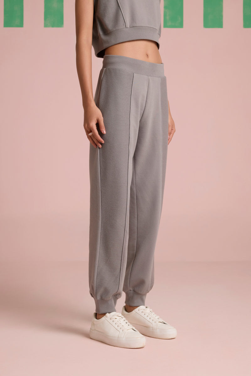 Aeris Panel Co-ord Set - Circular Grey