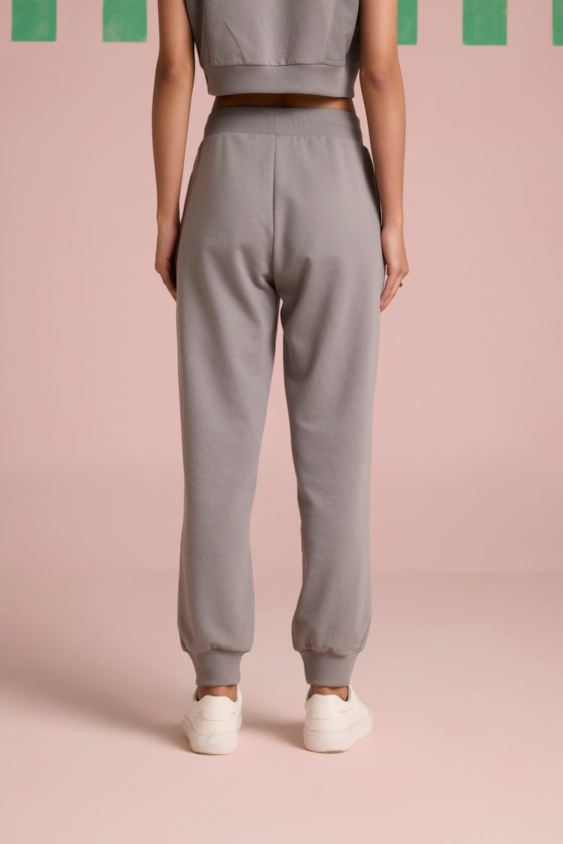 Aeris Panel Co-ord Set - Circular Grey