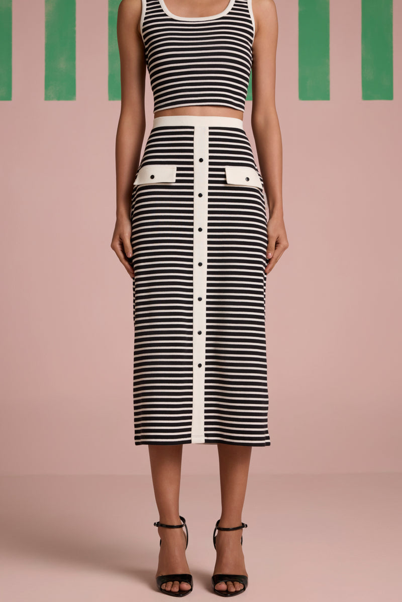 Monotone Muse Ribbed Fitted Co-ord Set