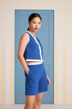 On-the-Go Shorts Co-ord Set - Blue