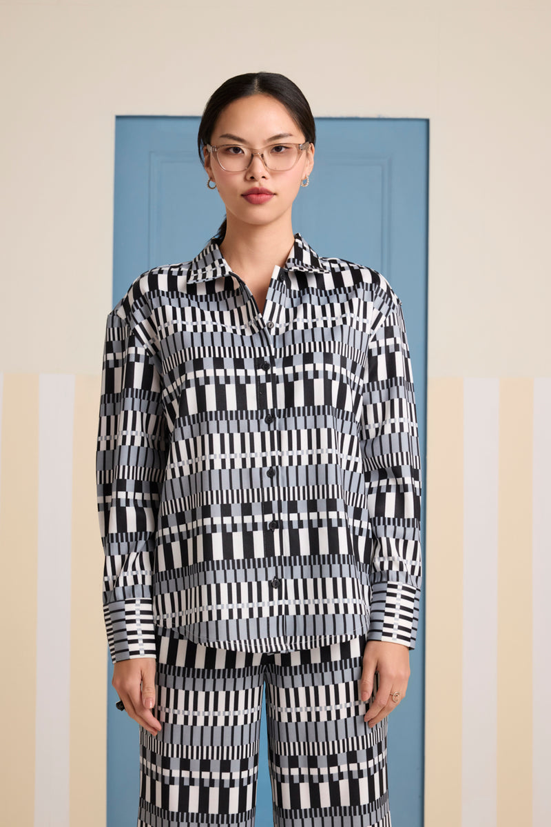 Monotone Maze Shirt